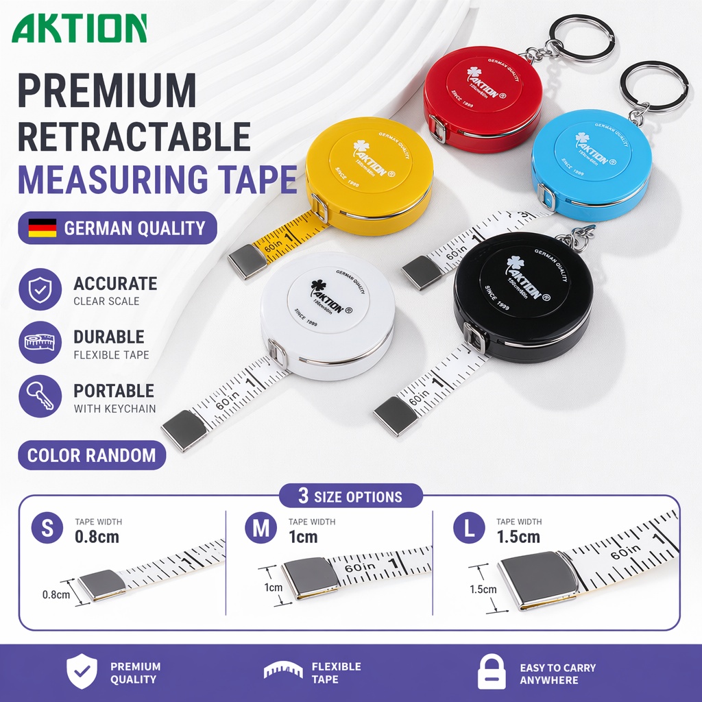 Tape Measure - Cinta Métrica Retráctil AKTION de 1.5M/60
