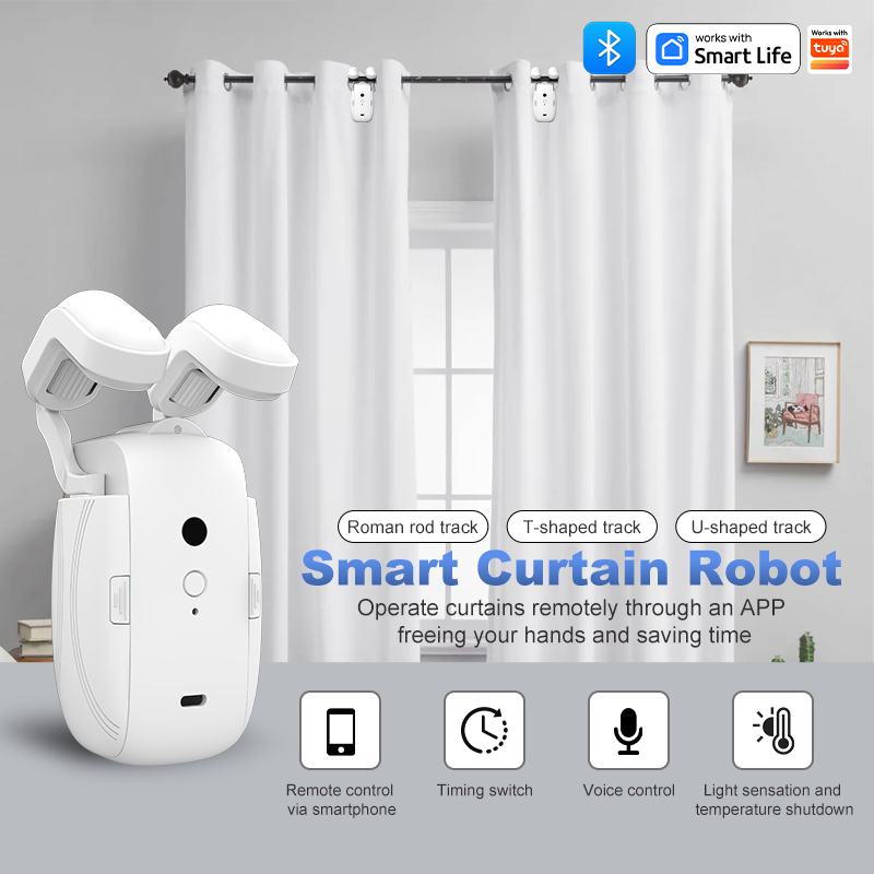 Curtain Rods - Abridor de Cortinas Automático Inteligente WiFi