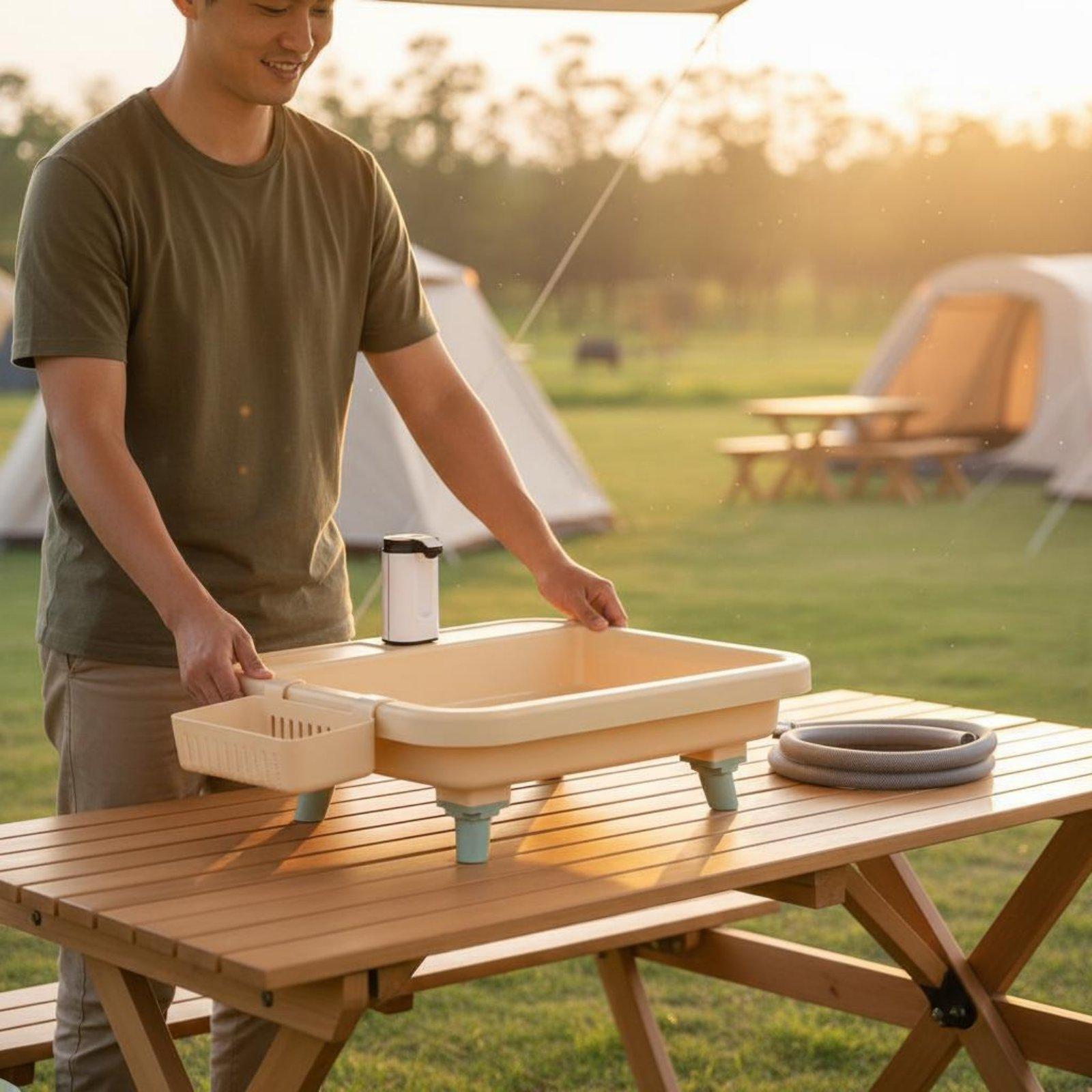 Fregadero Portátil para Campin - Faucet reseña y precio