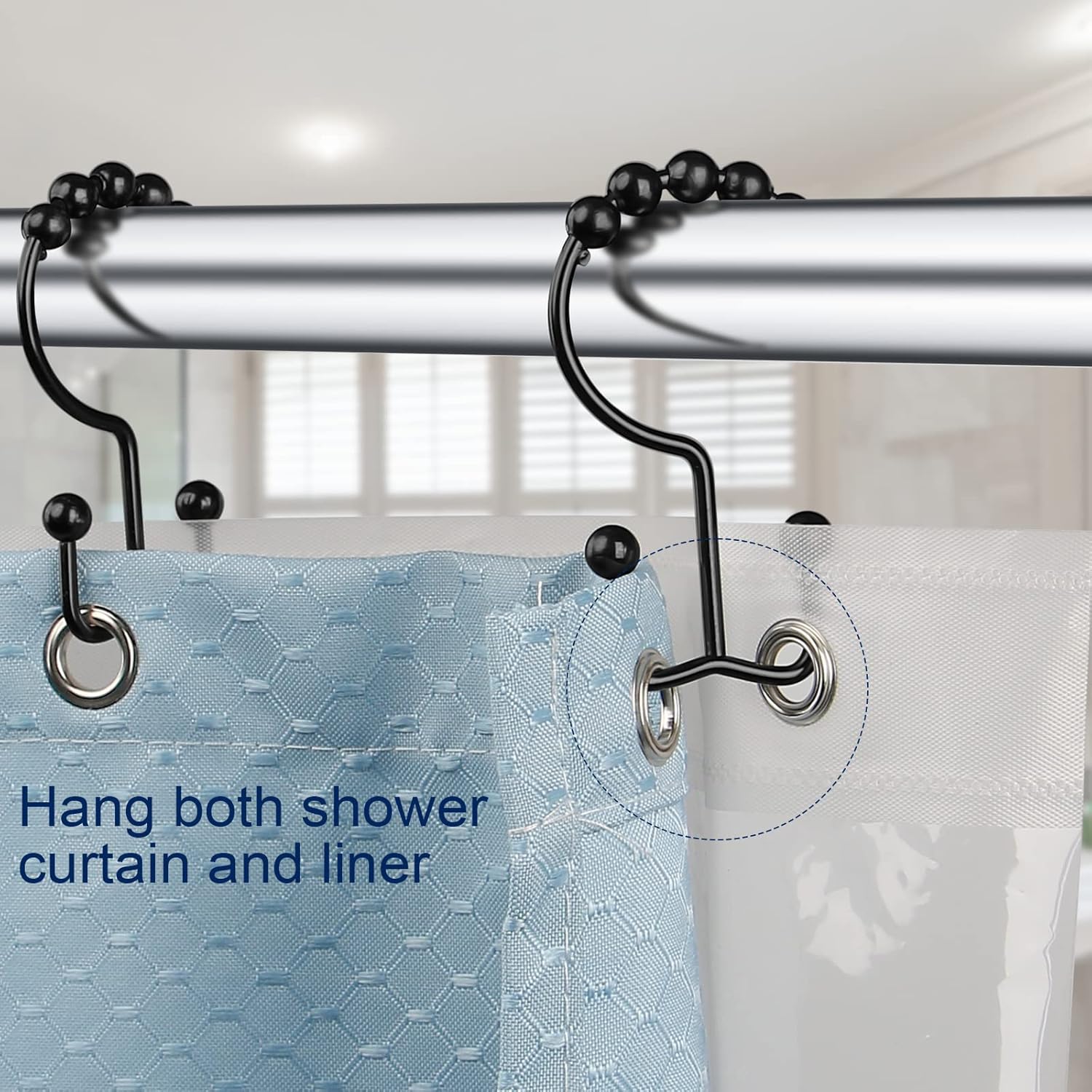 Gancho para cortina de ducha,  - Curtain Rods reseña y precio