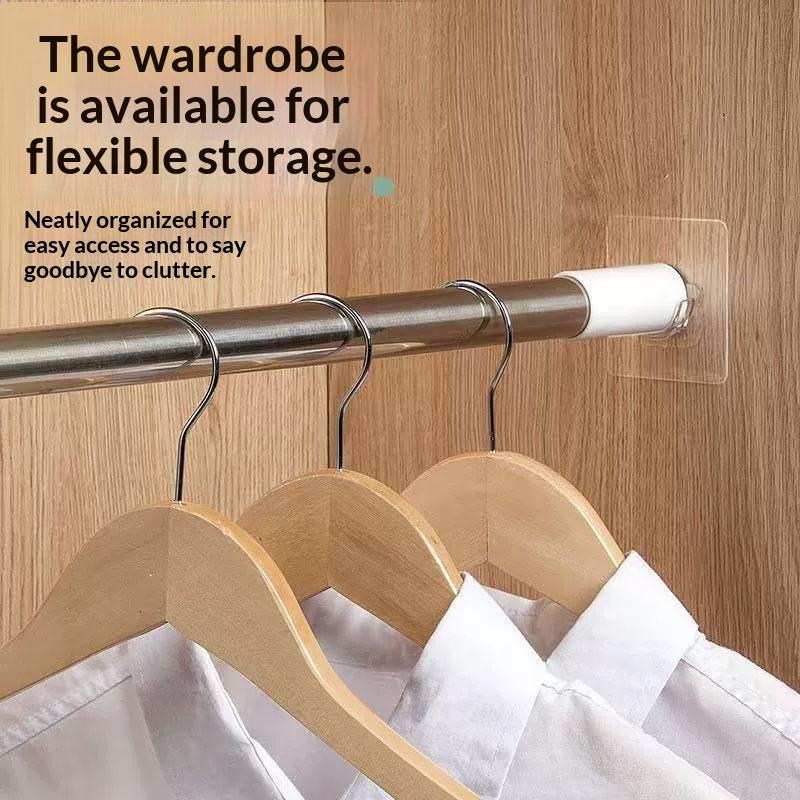 Soportes Transparentes Autoadh - Curtain Rods reseña y precio