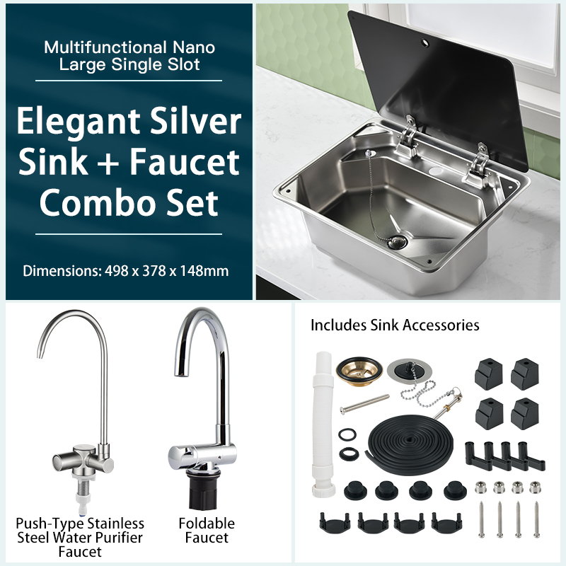 Fregadero de cocina integrado  - Faucet reseña y precio