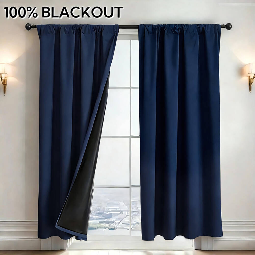 Cortina Opaca 100% con Forro N - Curtain Rods reseña y precio