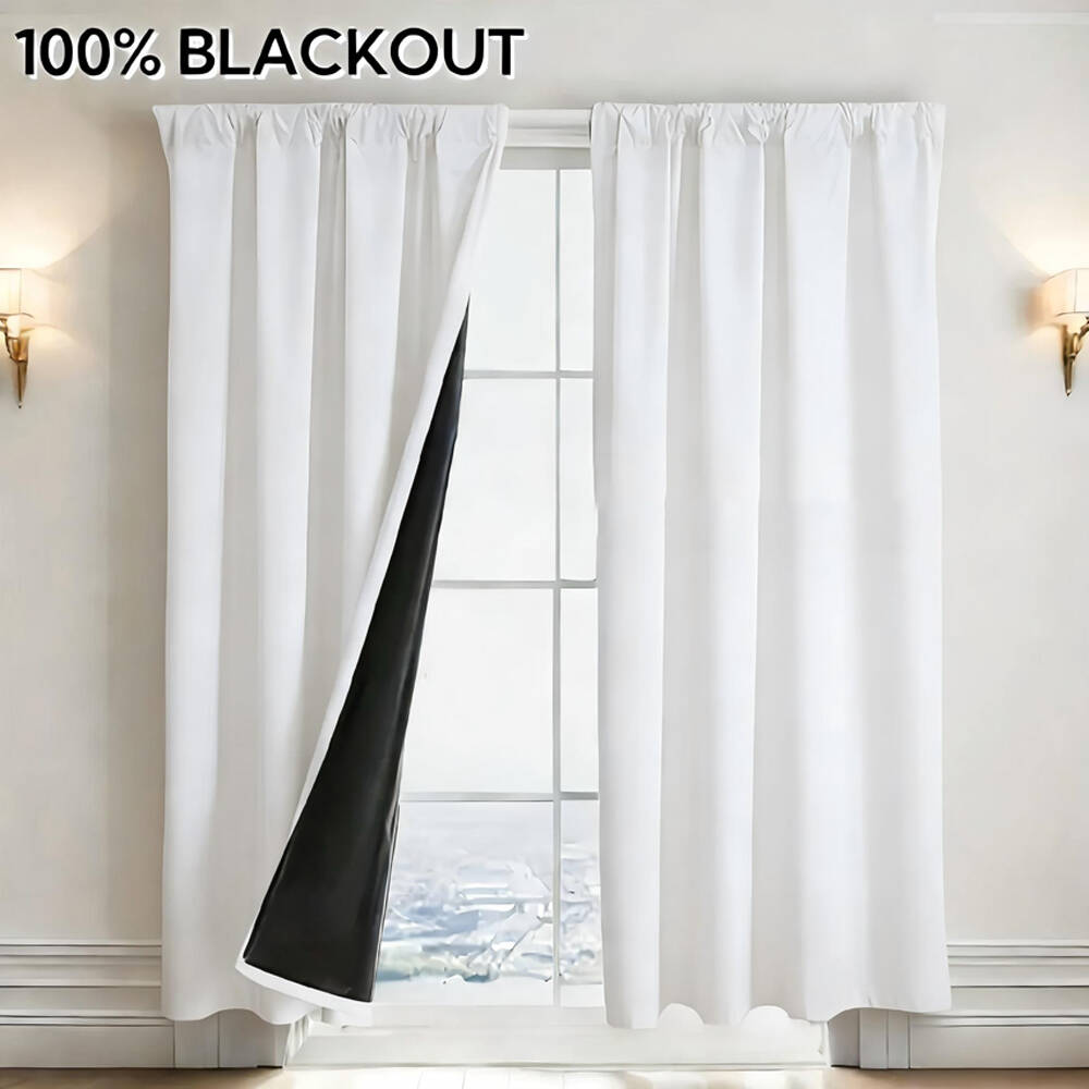 Cortina Opaca 100% con Forro N - Curtain Rods reseña y precio