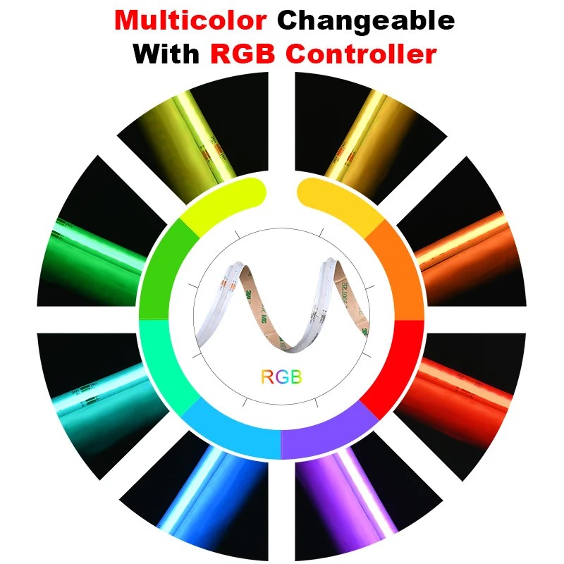Tira de LED RGB Flexible FCOB  - Led Strip Lights reseña y precio