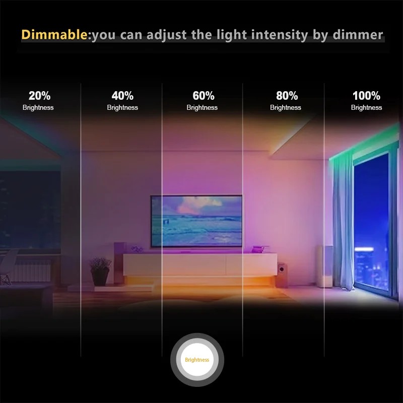 Tira de LED RGB Flexible FCOB  - Led Strip Lights reseña y precio