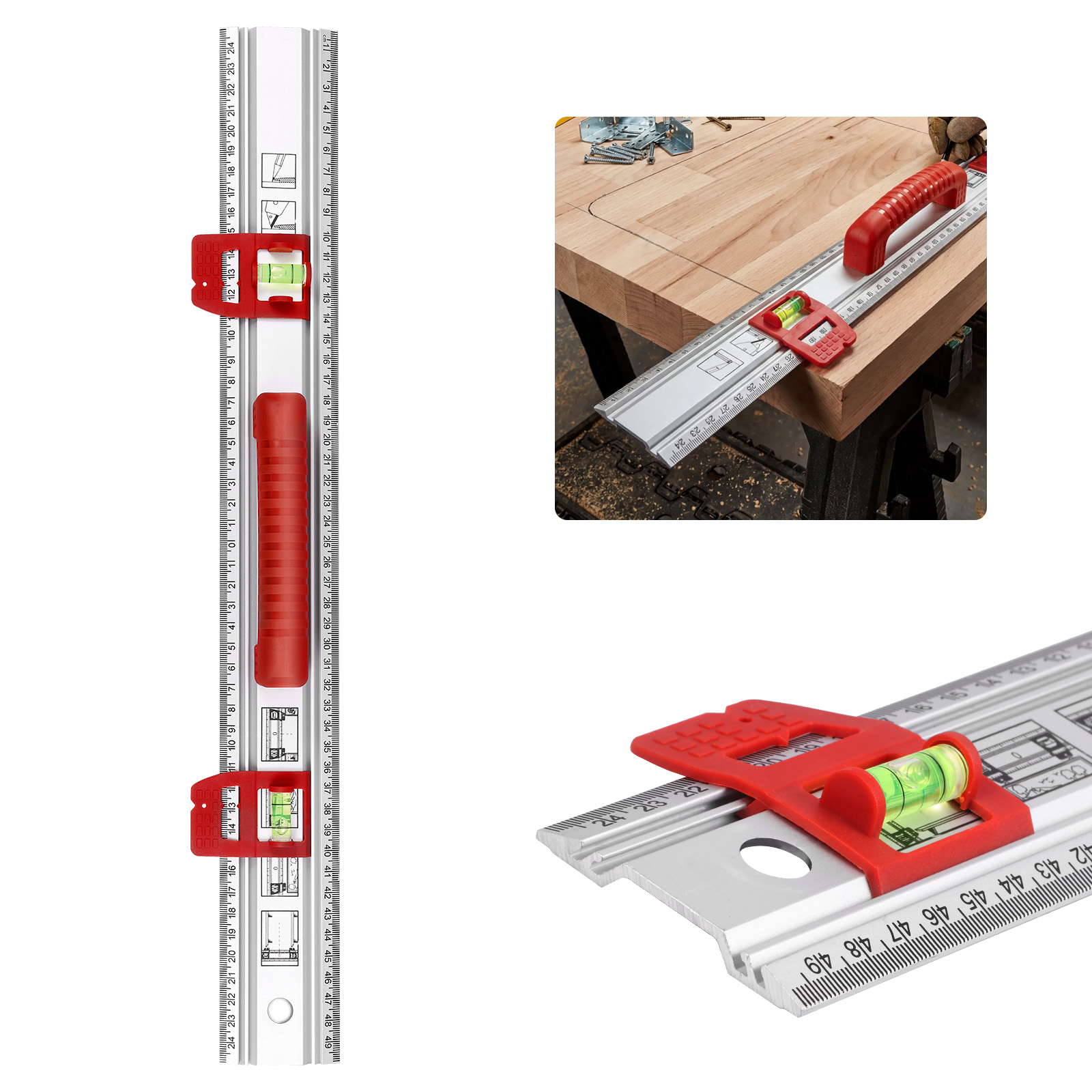 Regla de Nivel de Aluminio con - Home Improvement Mark reseña y precio