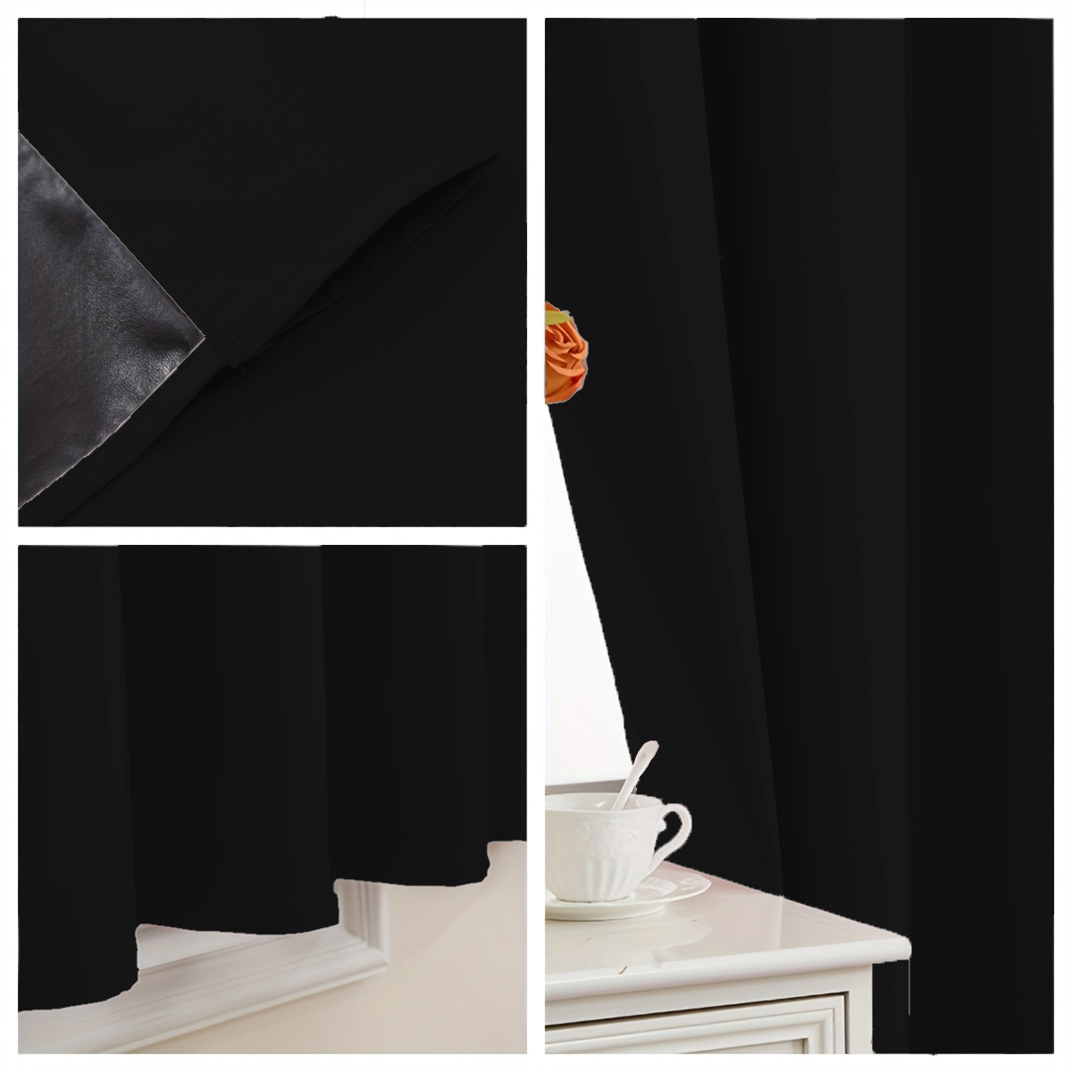 1 Pieza de Cortina Opaca 100%  - Curtain Rods reseña y precio
