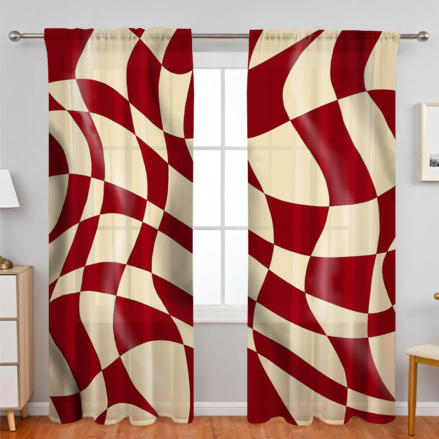 2 cortinas transparentes, esta - Curtain Rods reseña y precio