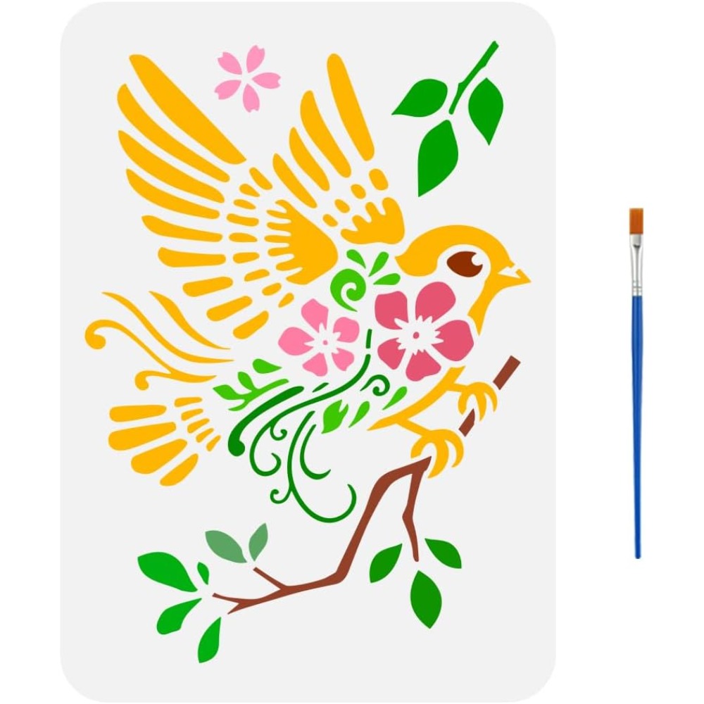 Plantilla de dibujo de gorrion - Paint Brush reseña y precio