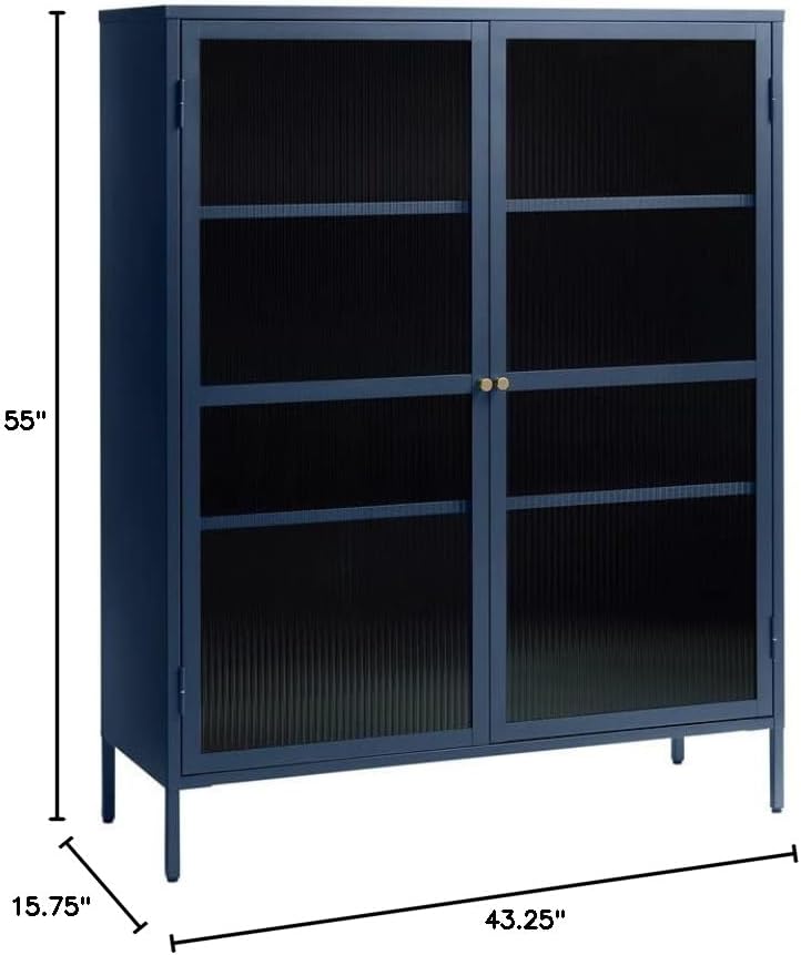 # Vitrina Moderna de Acero con - Cabinet Hinges reseña y precio