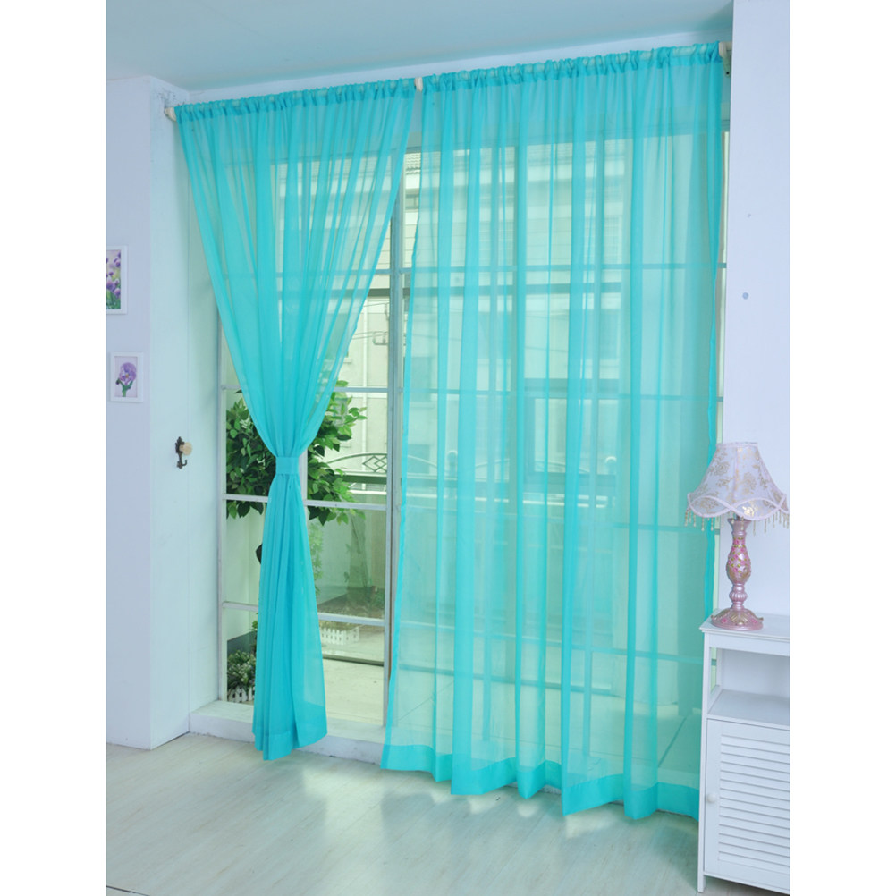 Cortina transparente de voile  - Curtain Rods reseña y precio