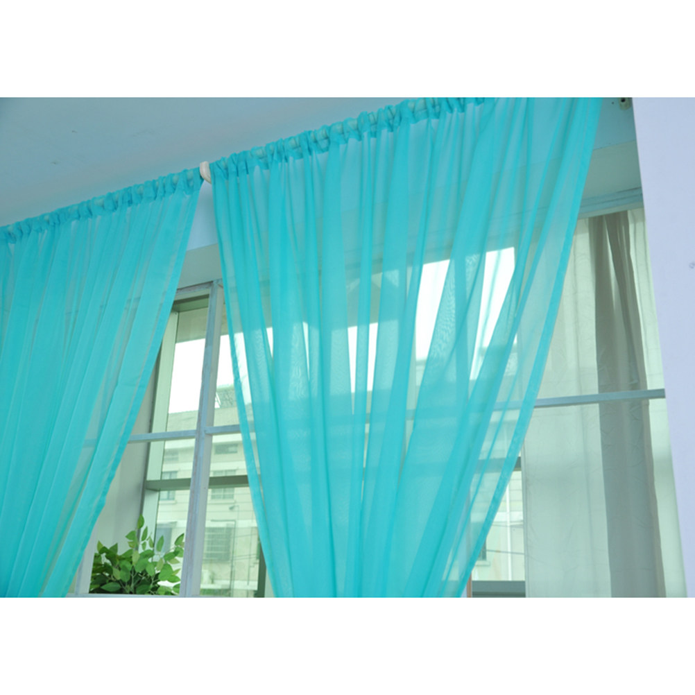 Cortina transparente de voile  - Curtain Rods reseña y precio
