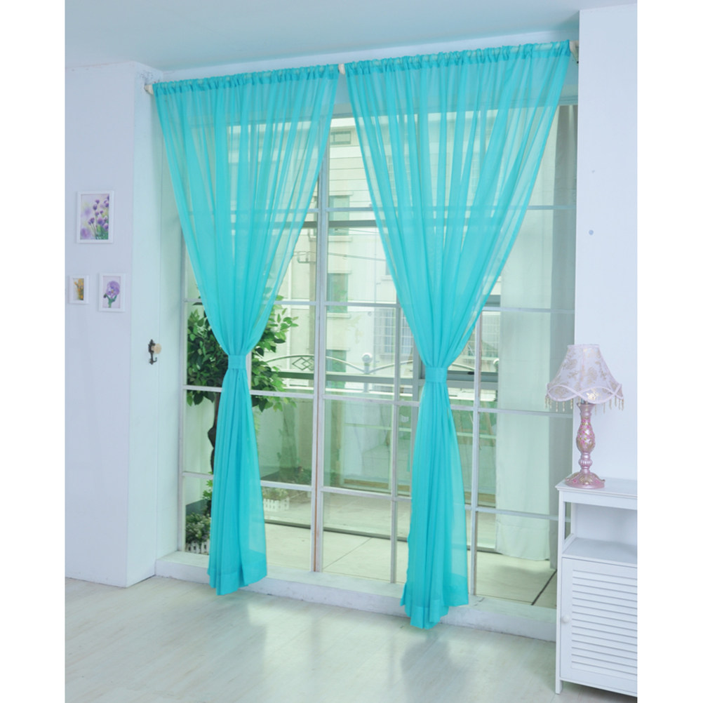 Cortina transparente de voile  - Curtain Rods reseña y precio