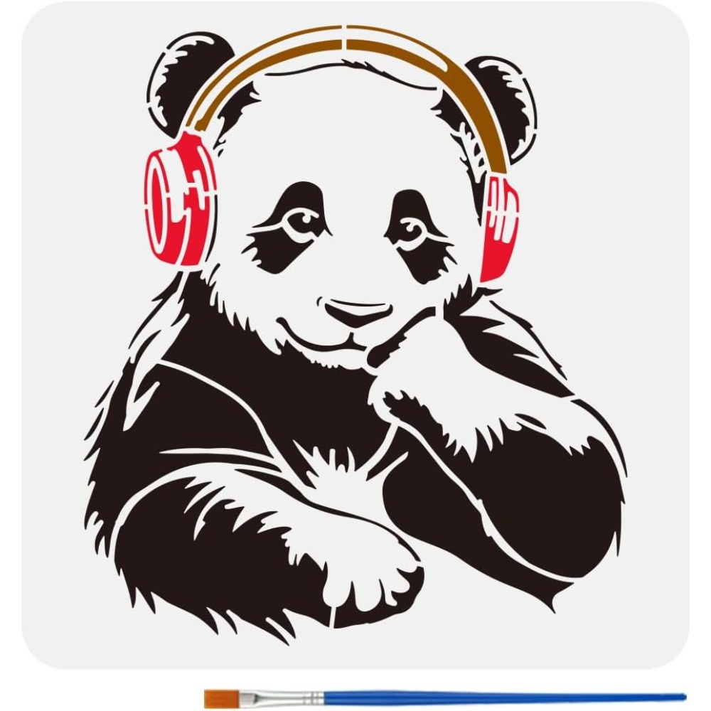 Plantilla de Panda con pincel  - Paint Brush reseña y precio