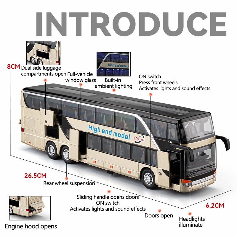 Modelo de Autobús de Aleación  - Light Switch reseña y precio
