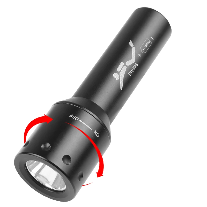 Nueva Linterna de Buceo LED T6 - Light Switch reseña y precio