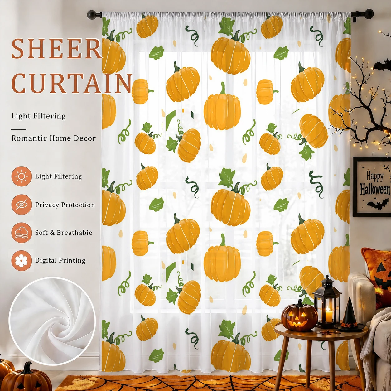 Cortina Transparente de Hallow - Curtain Rods reseña y precio