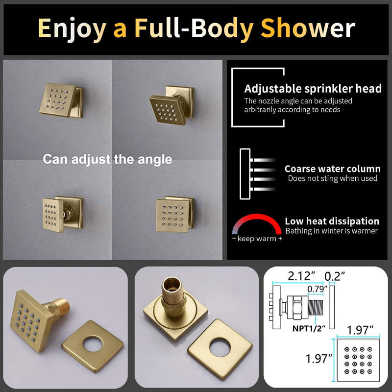 Latón Oro pulido Pantalla digi - Faucet reseña y precio